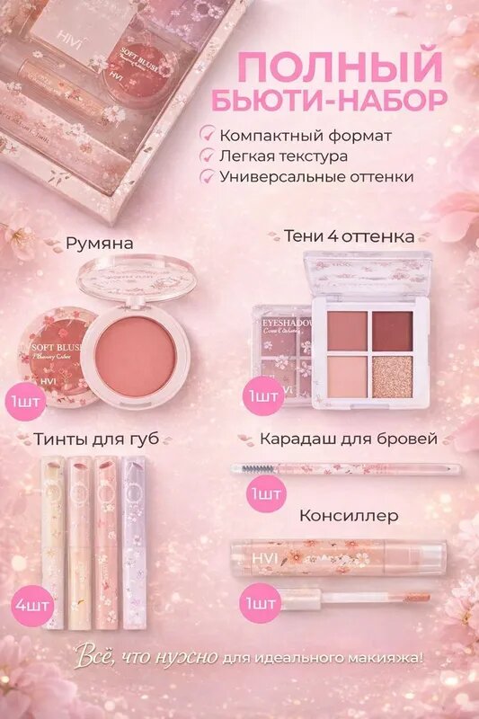 Подарочный набор косметики для макияжа