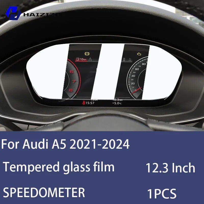 Защитная пленка на спидометр Audi A5 2021-2024, 12.3" High definition