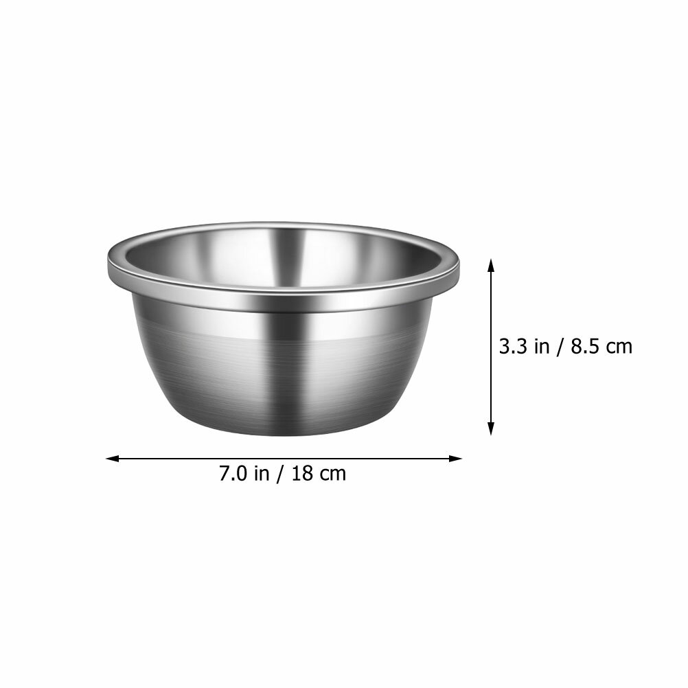 Stainless Steel Bowl Для Приготовления Салатов И Яиц Серебристый 18X18X8 5 см