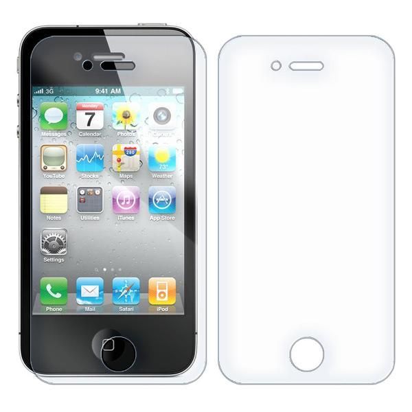 Комплект из 2-x защитных гибридных стекол Krutoff для iPhone 4/4S