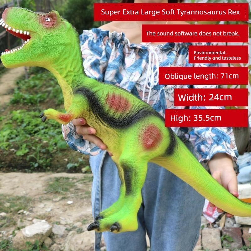 Суперсуперкрупная звуковая игрушка-Т-рекс, высота 35 см