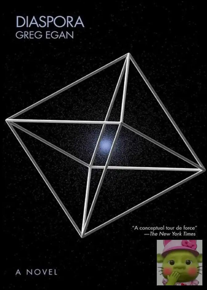 Diaspora Greg Egan Hard Science Fiction Novel Paperback