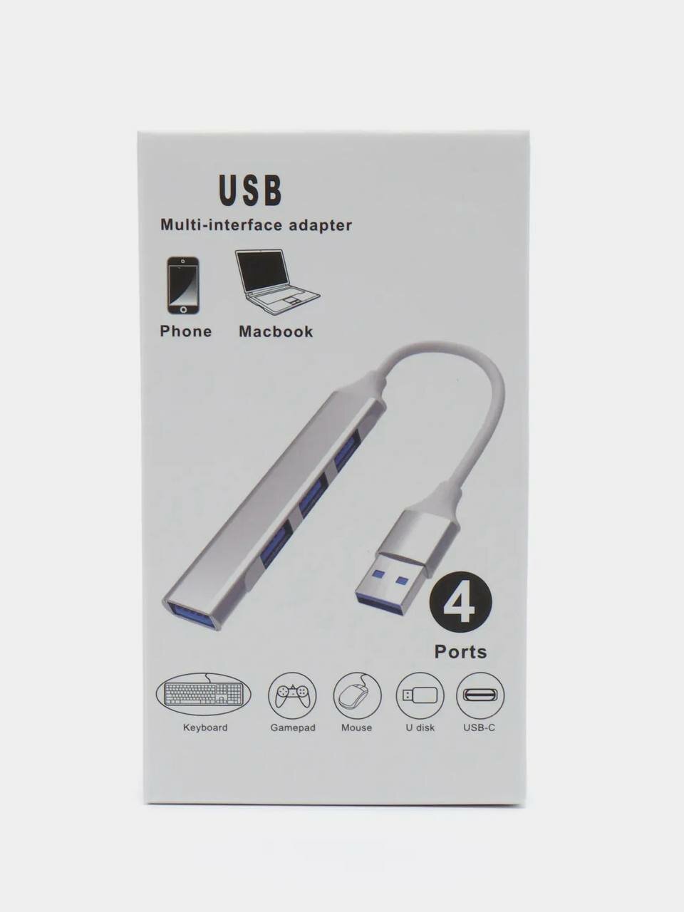 USB-хаб 4 порта, мультихаб