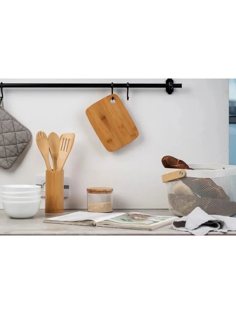 Компактная доска для кухни из бамбука — фото 1