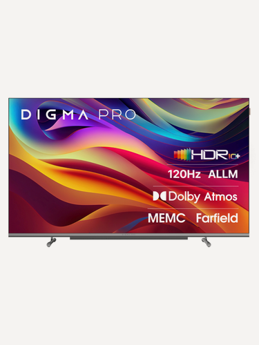 Изображение товара Телевизор Digma Pro QLED 55L 55" QLED, 4K Ultra HD, черный, смарт ТВ, Google TV