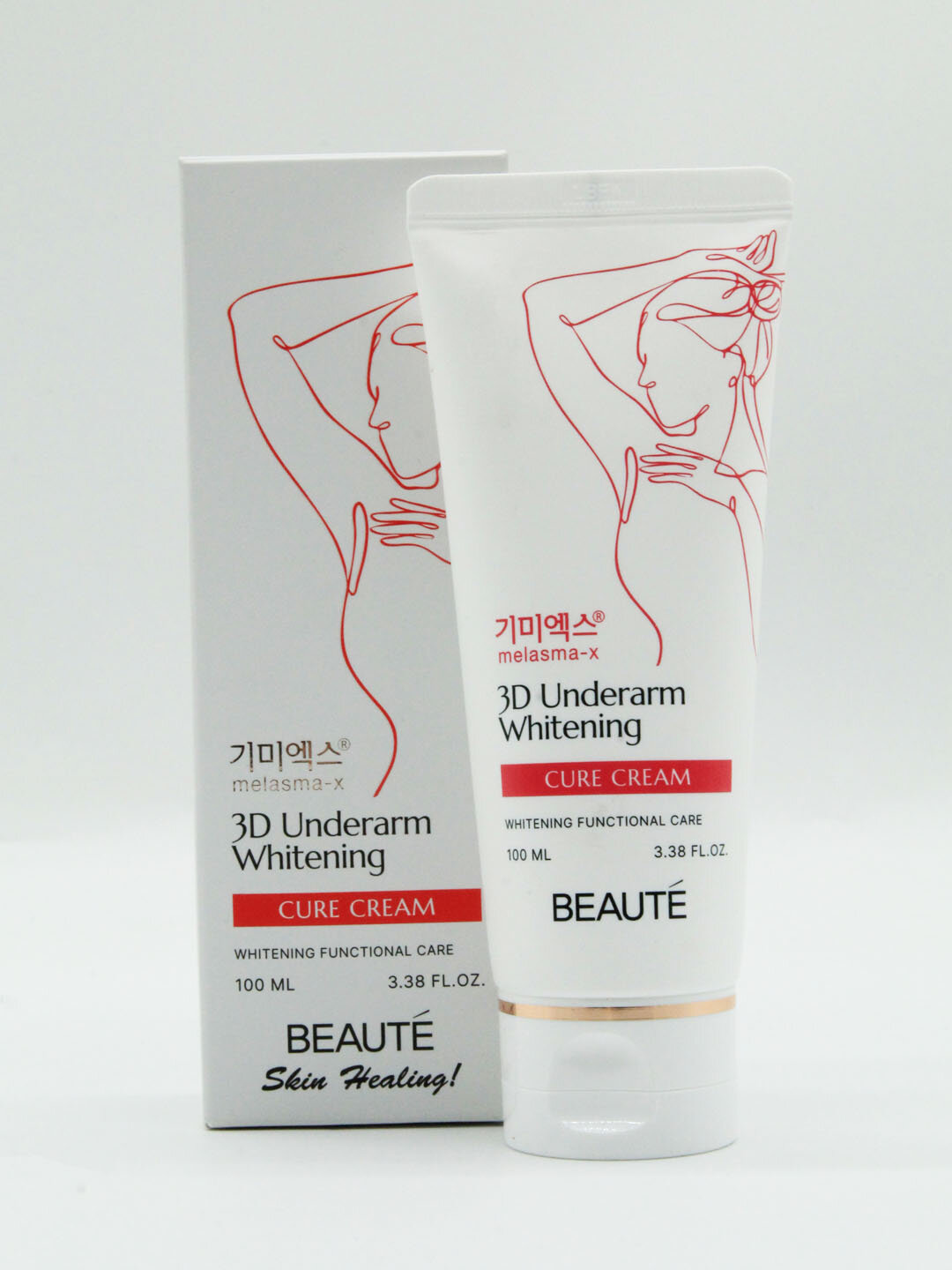 Крем для осветления кожи BEAUTÉ против пигментации, для подмышек выравнивает тон, с ниацинамидом, 100 мл — фото 1