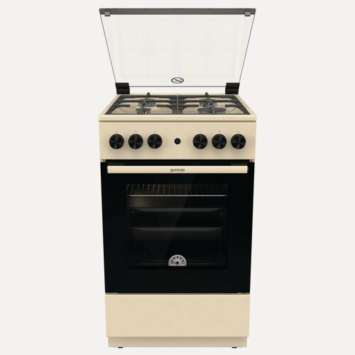 Изображение товара Газовая плита Gorenje GG5A21BEF, Класс: А, 70 л, автоподжиг, чугунные решетки, белая