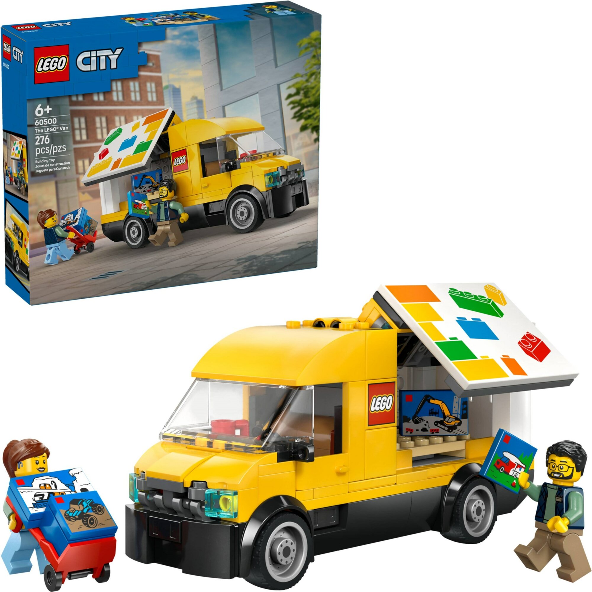 Конструктор LEGO City 60500 Фургон Лего, желтый, 6+, 276 дет.