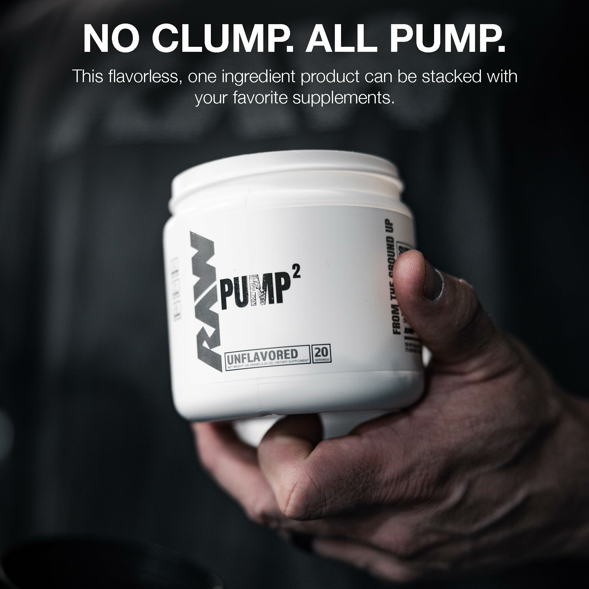 RAW pump squared без вкуса 124G 20S памп для накачки мыщц и роста