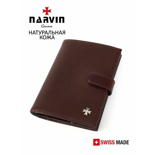 фото Обложка для автодокументов narvin, коричневый