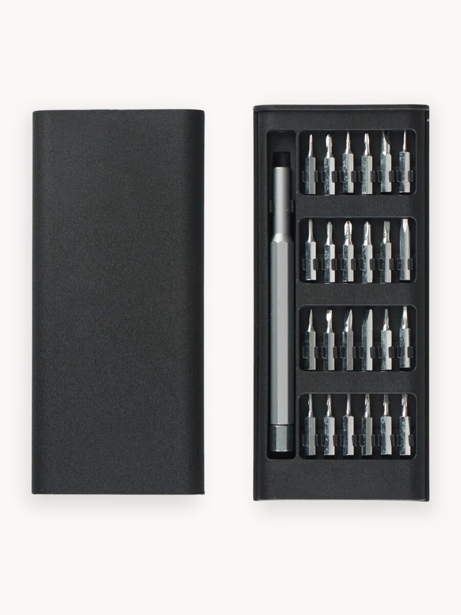 Набор отверток для точных работ, 24 насадки, 6.5 × 14.5 × 2 см