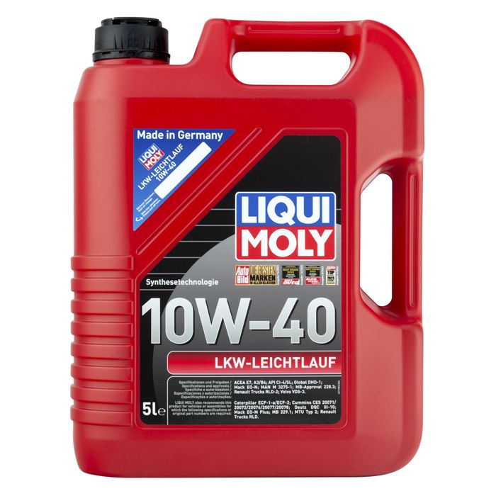 Синтетическое моторное масло Liqui Moly LKW-Leichtlauf-Motoroil 10W-40, 5л