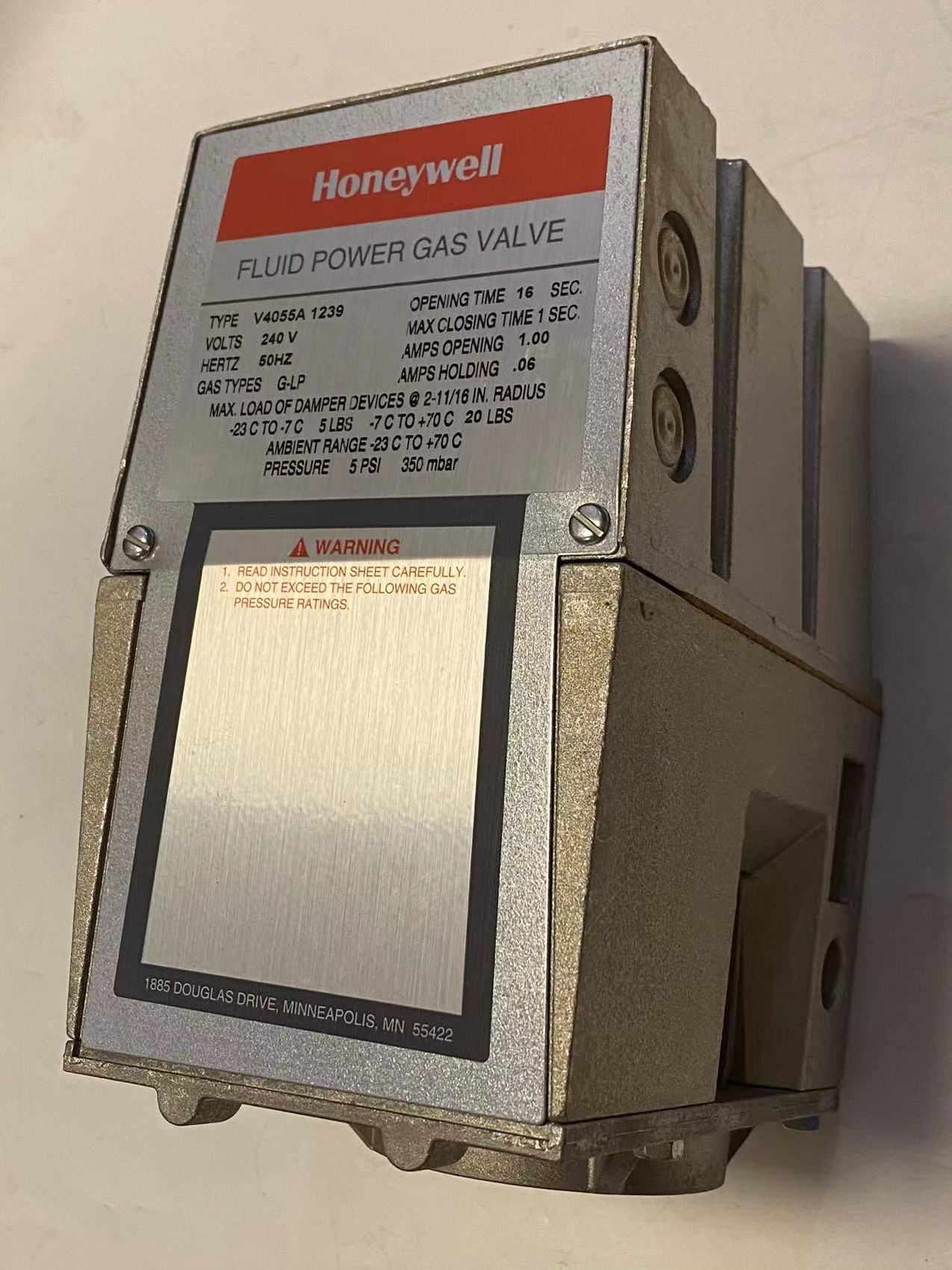 Привод газового клапана Honeywell V4055A1239 для промышленных и коммерческих горелок