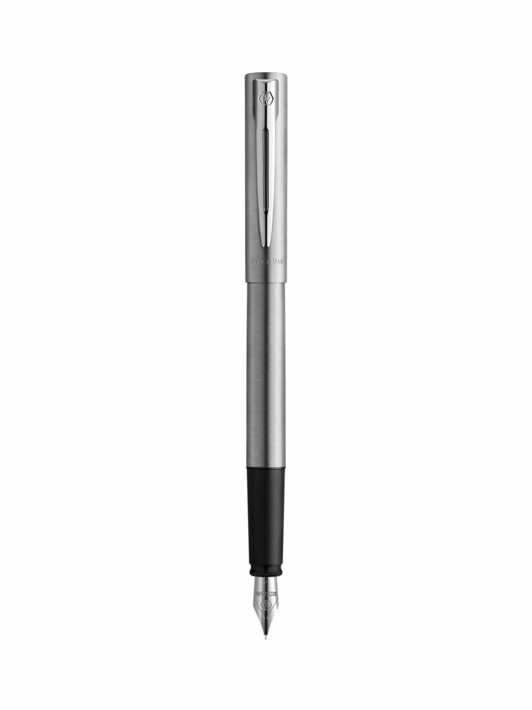 Перьевая ручка Waterman Allure, матовая нержавеющая сталь, перо F, синие чернила
