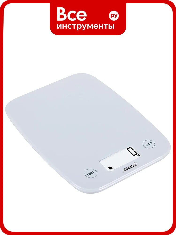 Кухонные электронные весы Atlanta ATH-6198 white