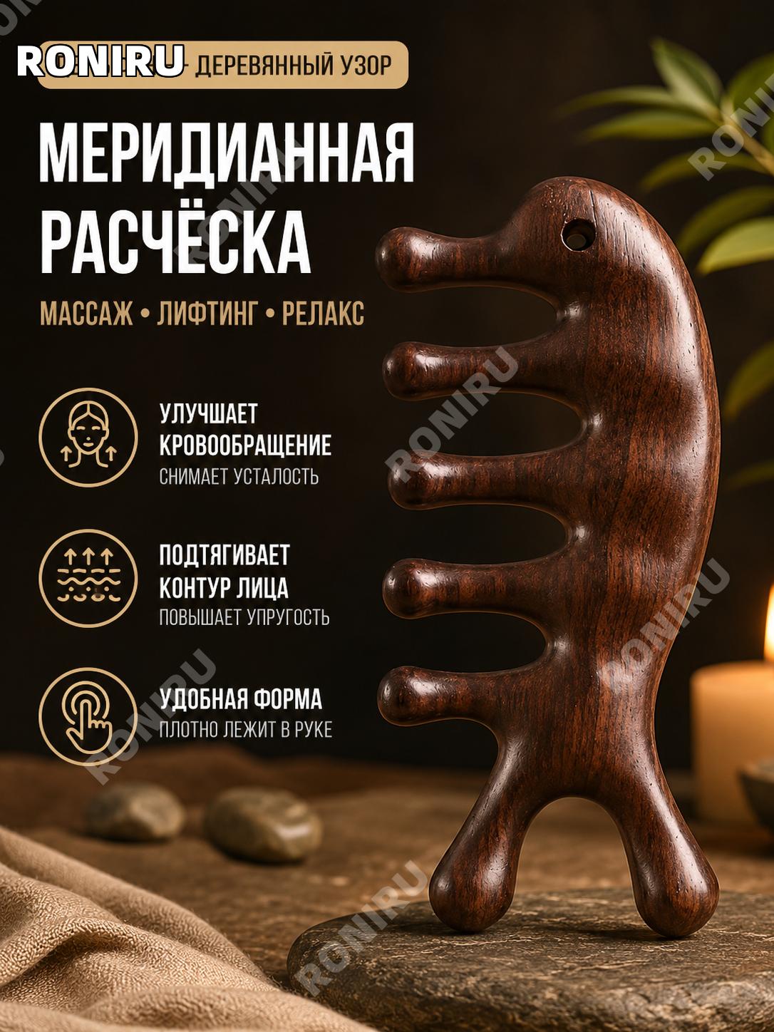 Массажная расческа гуаша для лица и головы из смолы, дизайн дельфин