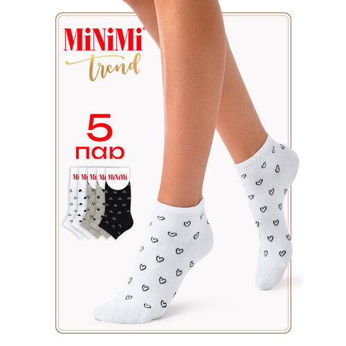 фото Носки omsa mini trend 4221 (набор 5 пар), комплект, 5 пар, 5 уп., размер 39-41, multicolor