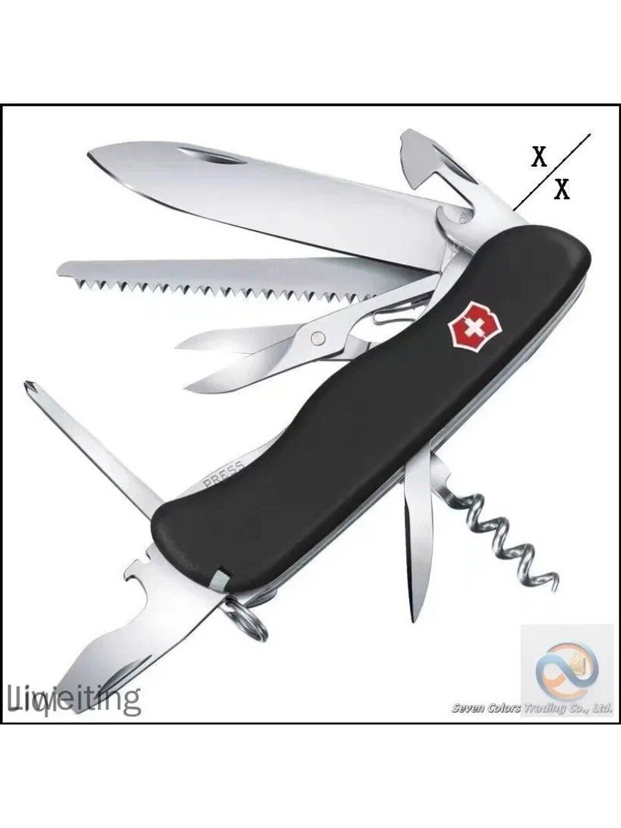 Эксклюзивный туристический мультитул Victorinox 111 мм, складной, стандартный вариант модели