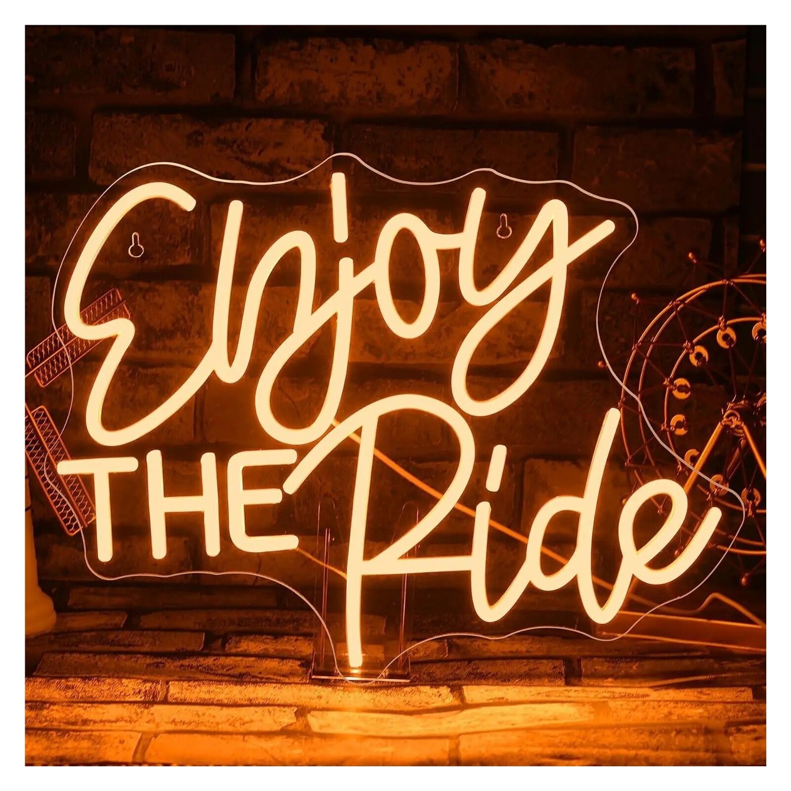 Неоновая вывеска Enjoy The Ride с USB-подключением и регулируемой яркостью 39.09x30cm