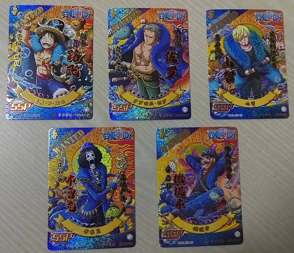 Коллекционные карты One Piece Bandai Nami Hancock Yamato Robin Luffy Sanji Zoro Ace SSP-5pcs-1