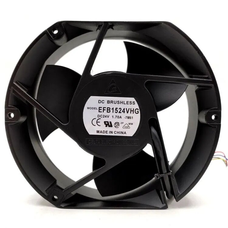 Delta EFB1524VHG 24V 17050 24V 1.70A Инверторный вентилятор большого объема воздуха 17см