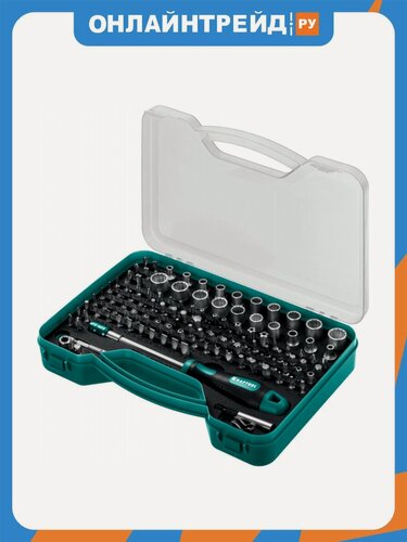 Изображение товара Kraftool Отвертка-битодержатель с насадками X-Drive-122, 122 шт, (26816)