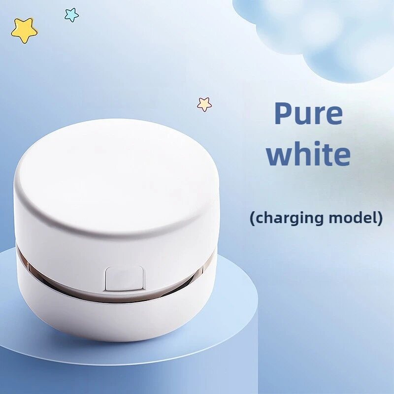 Ручной мини-пылесос для стола детский 5V Белый, white--need charge