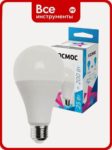 Изображение товара Светодиодная лампа космос LED A65 25Вт 220В E27 4500К LkecLED25wA65E2745 527740