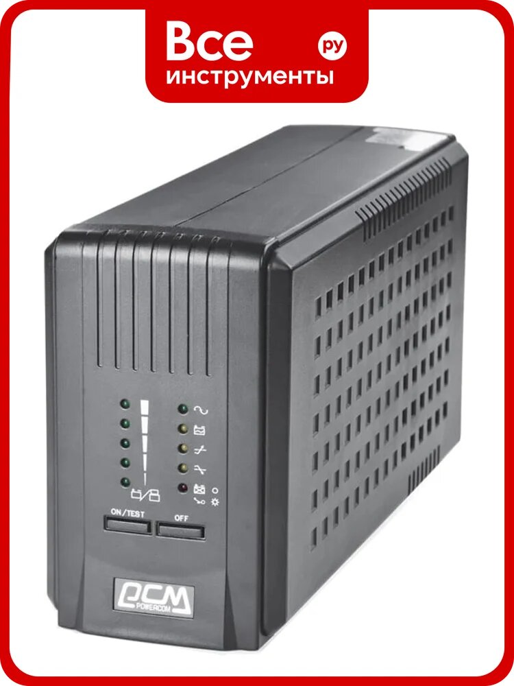 Источник бесперебойного питания Powercom SMART KING PRO+, Интерактивная, 500 ВА/400