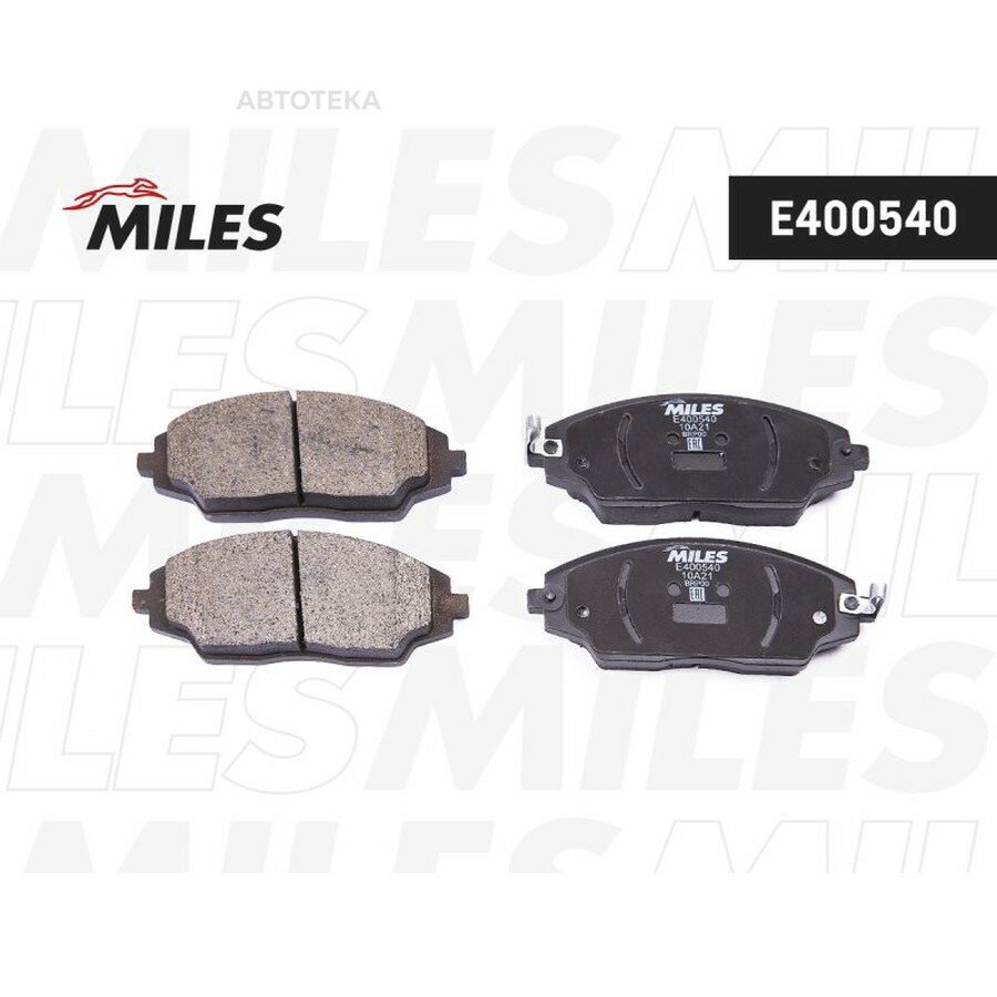 Колодки тормозные передние (Смесь Low-Metallic) CHEVROLET AVEO 11-/COBALT 13- (TRW GDB3579) E400540 MILES E400540