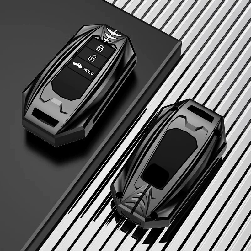Кейс для ключей Y Style сияющий черный одиночный комплект для Honda Civic Fit CR-V HR-V
