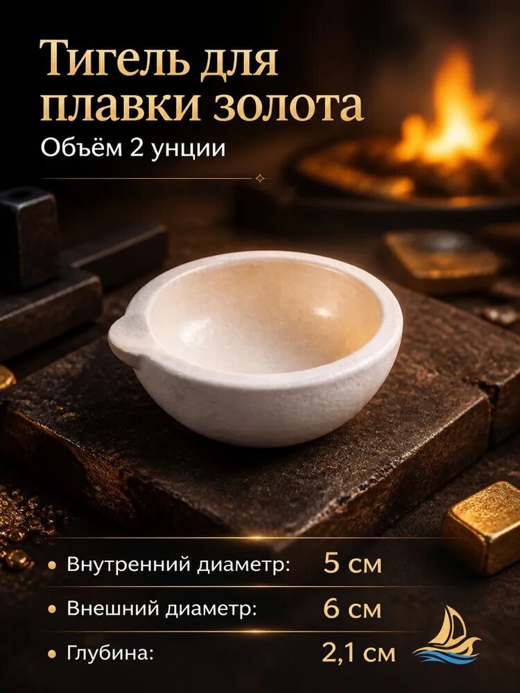 Премиальный кварцевый тигель для плавки золота и серебраЭксклюзивное качествоПрофессиональный