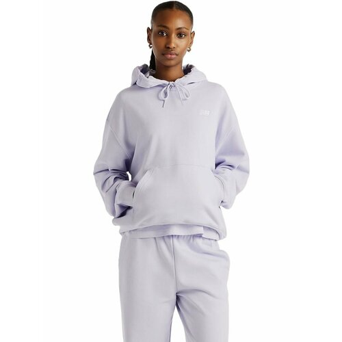 фото Худи спортивное new balance sport essentials french terry hoodie, размер s, , фиолетовый