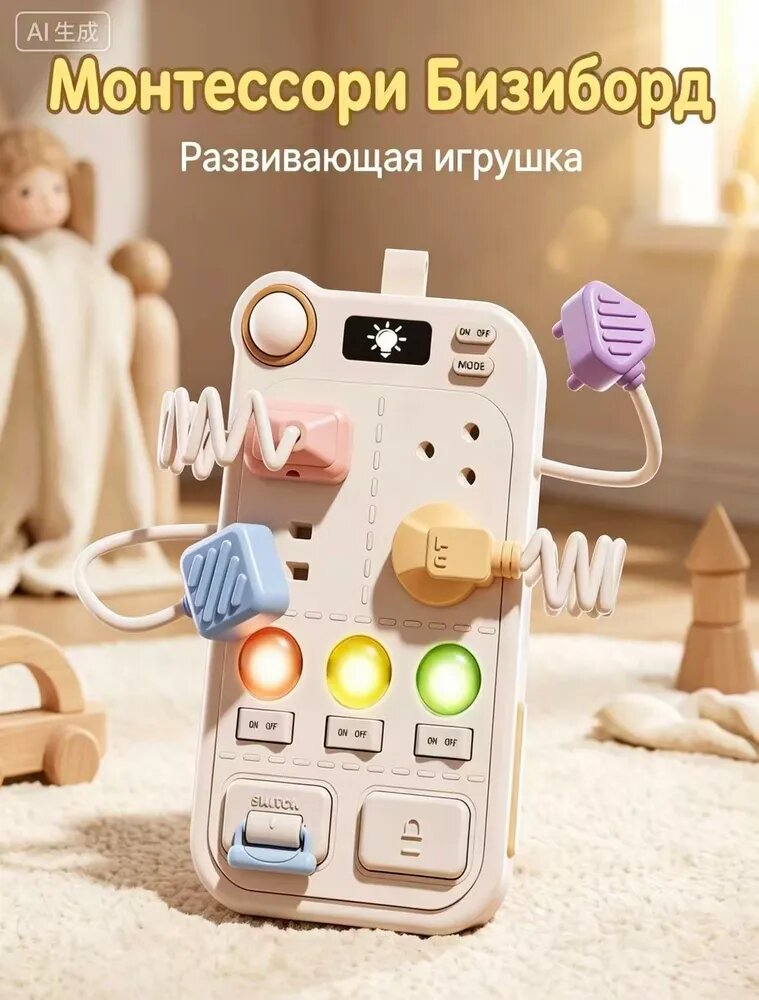 Игрушка для раннего развития малышей, доска с имитацией розеток и выключателей, развивающая интеллект, монтессори-обучающая игрушка для детей