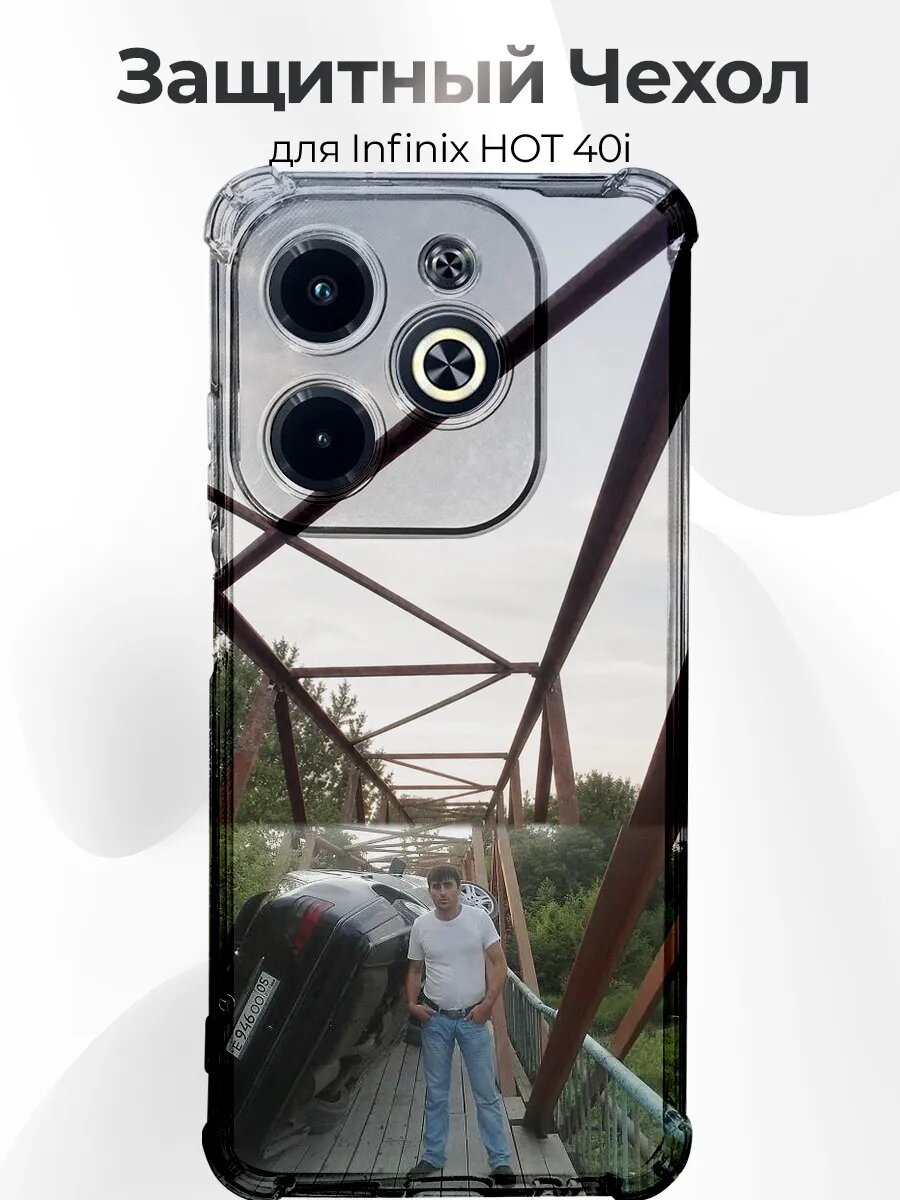 Чехол Infinix Hot 40i Mercedes ML W163 на боку