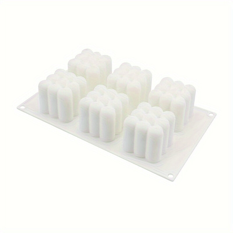 Форма для выпечки в виде 3D куба, 1 шт, белый цвет, для шоколада, желе, пудинга, чизкейка, мороженого и украшения выпечки