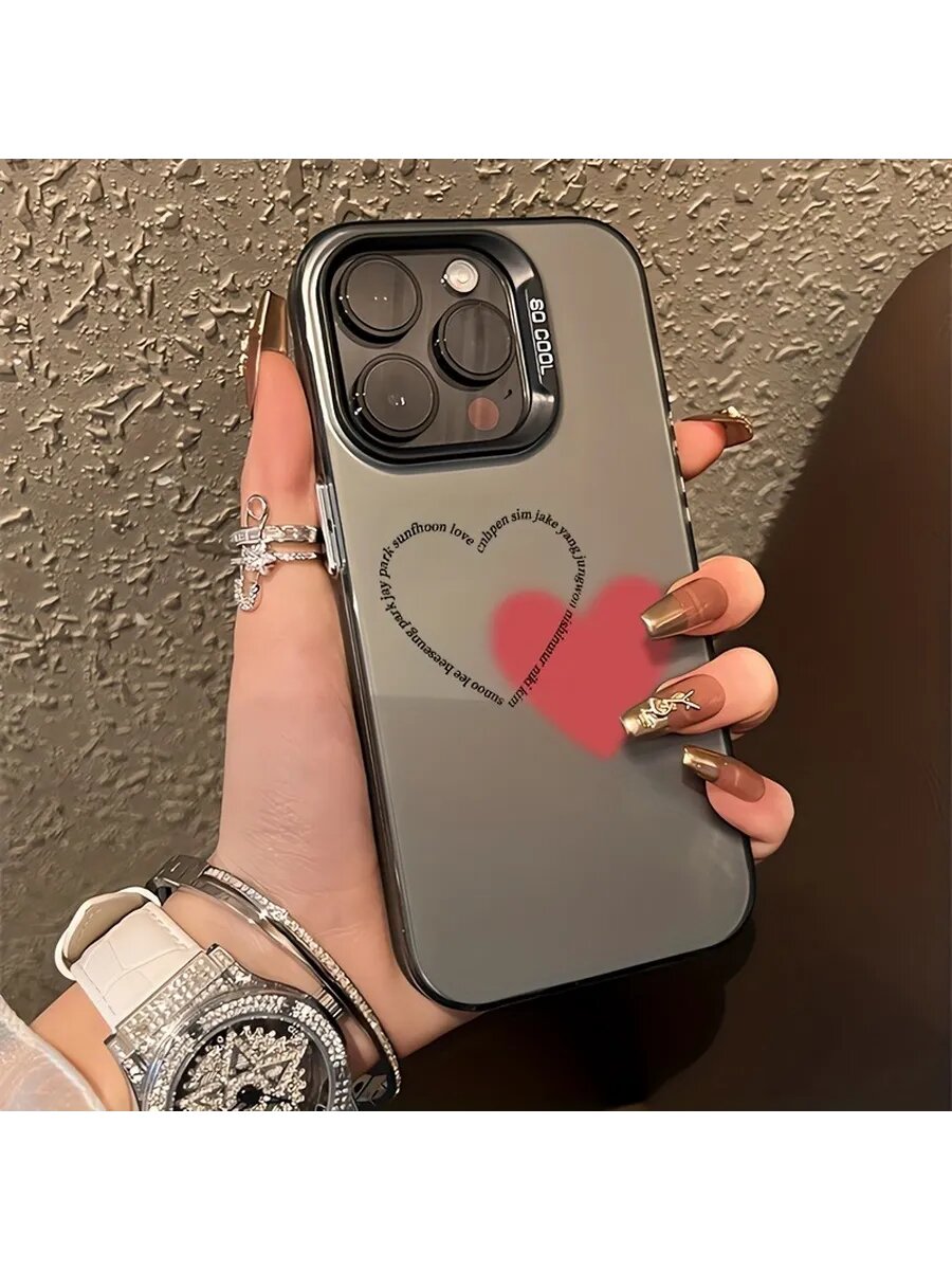 Чехол на IPHONE 13 чёрный Распылить любовь