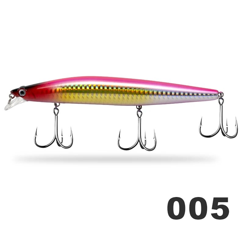 D1 Silent Fishing Sea Assassin 145 мм плавающий воблер Розовый, 005-145mm
