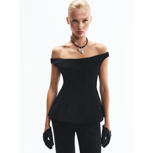 фото Топ zarina iconic, размер 2xs (ru 40), черный