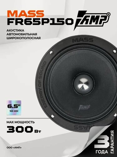 Изображение товара Акустика эстрадная AMP MASS FR65P150 широкополосная, гибридный магнит (феррит + неодим)