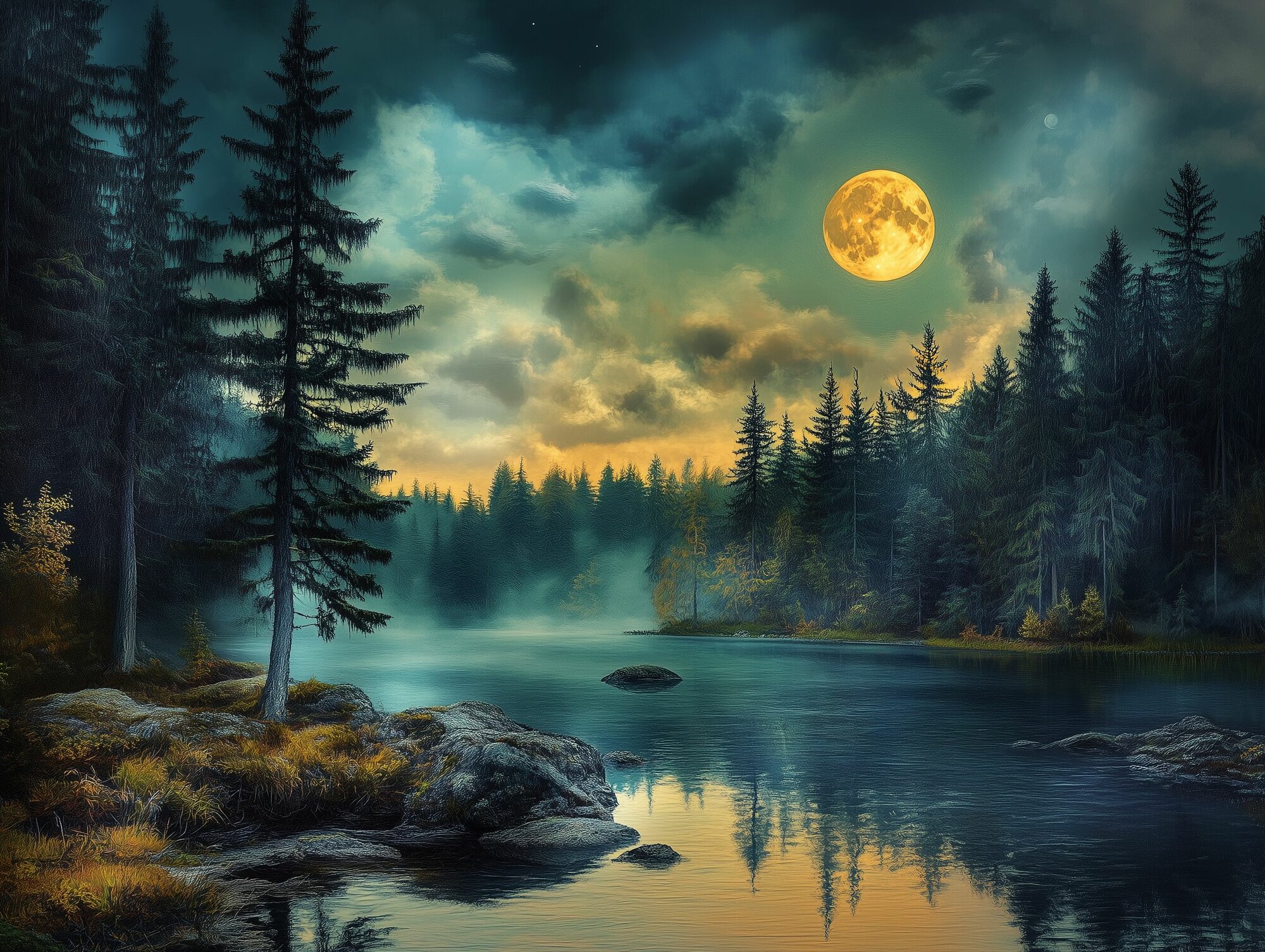 Пазл Алма мини 150 деталей. Лунная ночь — фото 1