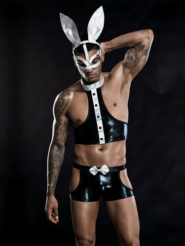 Изображение товара Эротический костюм "Sexy Bunny" для ролевых игр, мужской, зернистый чёрный, 46-54