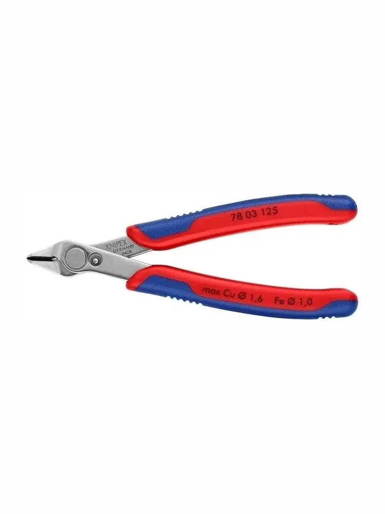 Бокорезы Knipex Electronic Super Knips для самых тонких работ по резанию, электроники, длина 125 мм KN-7803125,