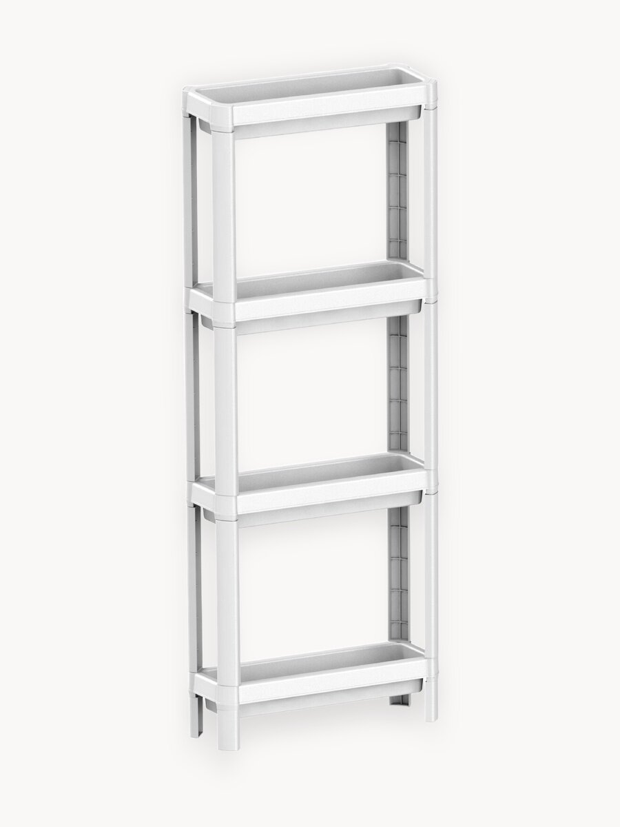 Этажерка ПОЛИМЕРБЫТ Kleo 39.8 x 12.7 x 100 см