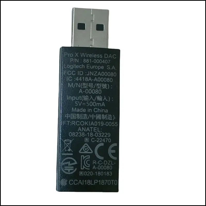 Эксклюзивный приемник USB для беспроводных гарнитур G PRO X, Logitech, черносерый аксессуар