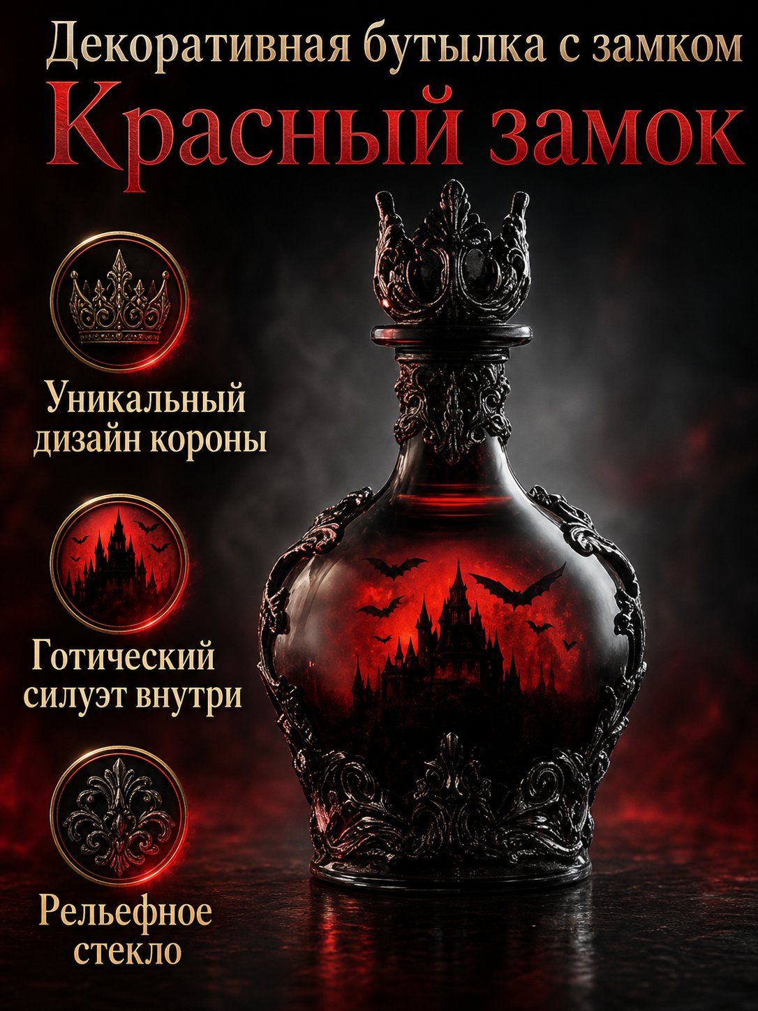 Бутылка Funny French Bulldog Whiskey Bottle 0.37 л 1 шт