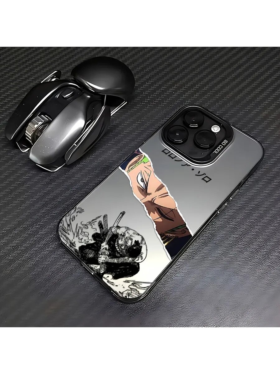 Чехол на IPHONE 16 PRO чёрный рваной страницы