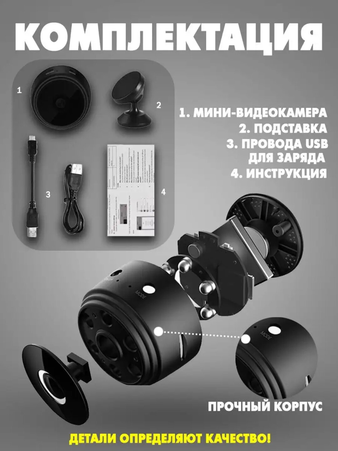 Мини-камера A9 с Wi-Fi