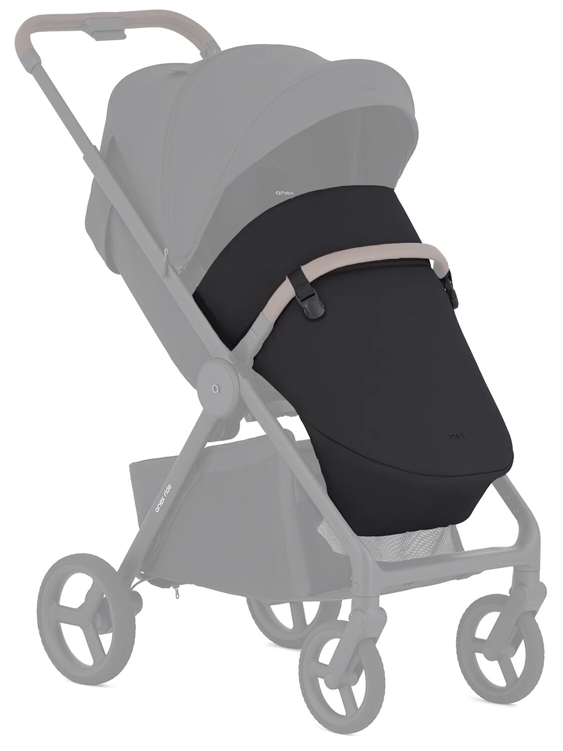 Накидка на ножки ANEX Ride, черный (black)