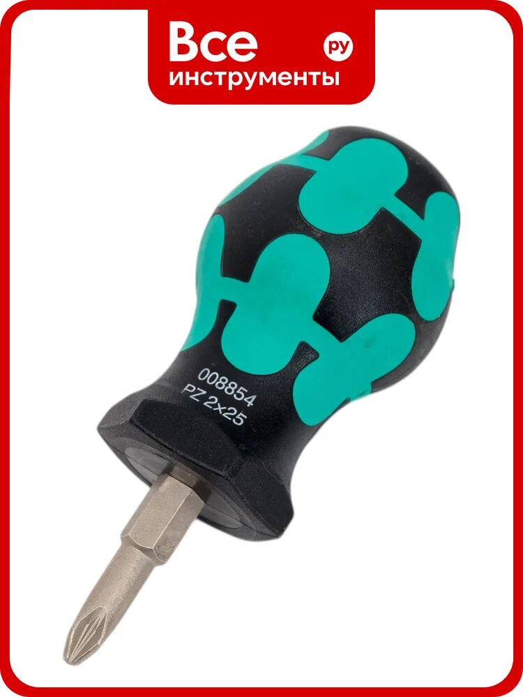 Крестовая отвёртка для карбюраторов WERA 355 PZ Stubby PZ2x25 мм WE-008854